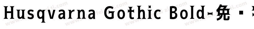 Husqvarna Gothic Bold字体转换